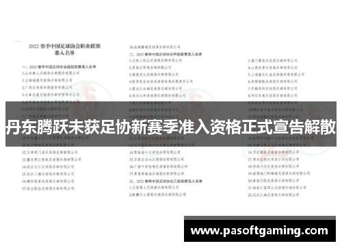 丹东腾跃未获足协新赛季准入资格正式宣告解散